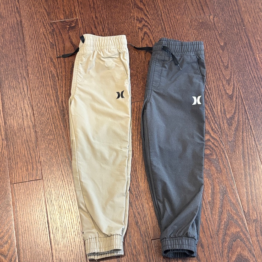 Hurley Kids joggers- Black/gray and Tan